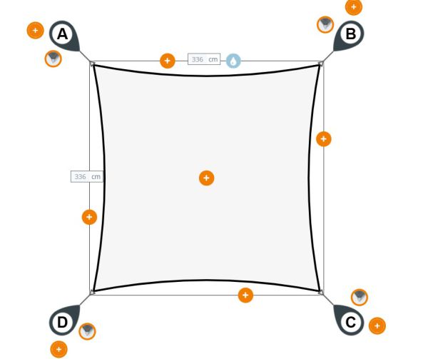 Sonnensegel 1599 Rechteck Austronet 940