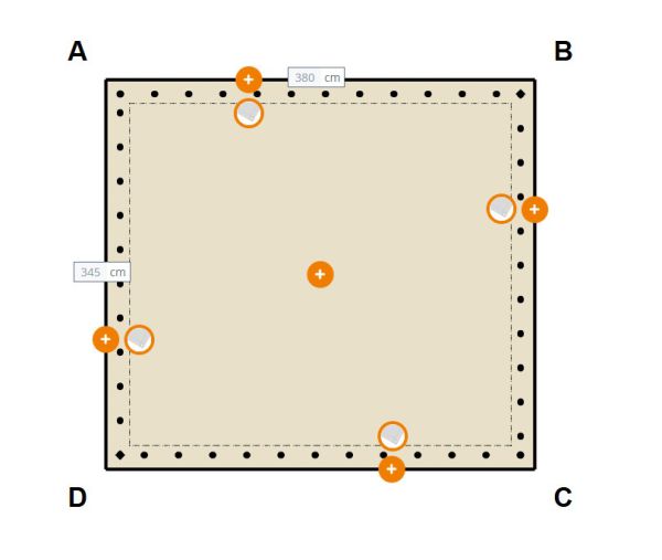 Wind- und Sichtschutz 1734 Rechteck PES