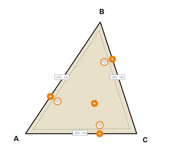 Sonnensegel 1593 Dreieck Austronet 940