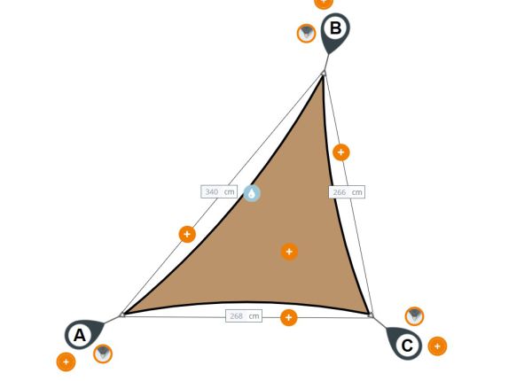 Sonnensegel 1587 Dreieck Nano